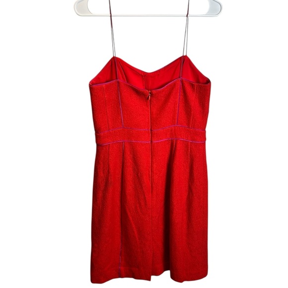 Banana Republic Valentines Day Red Pink Mini Wool Blend Dress Size 6 - Picture 6 of 7
